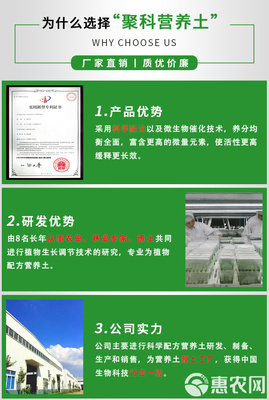 【聚科通用营养土】瓜果蔬菜花卉绿植专用、有机土、源头工厂