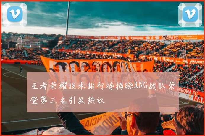 王者荣耀技术排行榜揭晓RNG战队荣登第三名引发热议